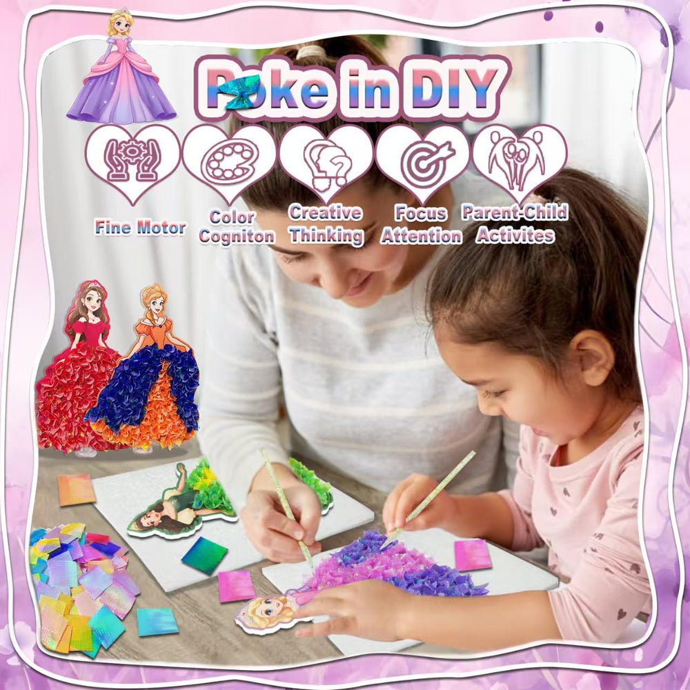 momandmyaboys Foam princess figures ready for poke-in crafting and decoration.