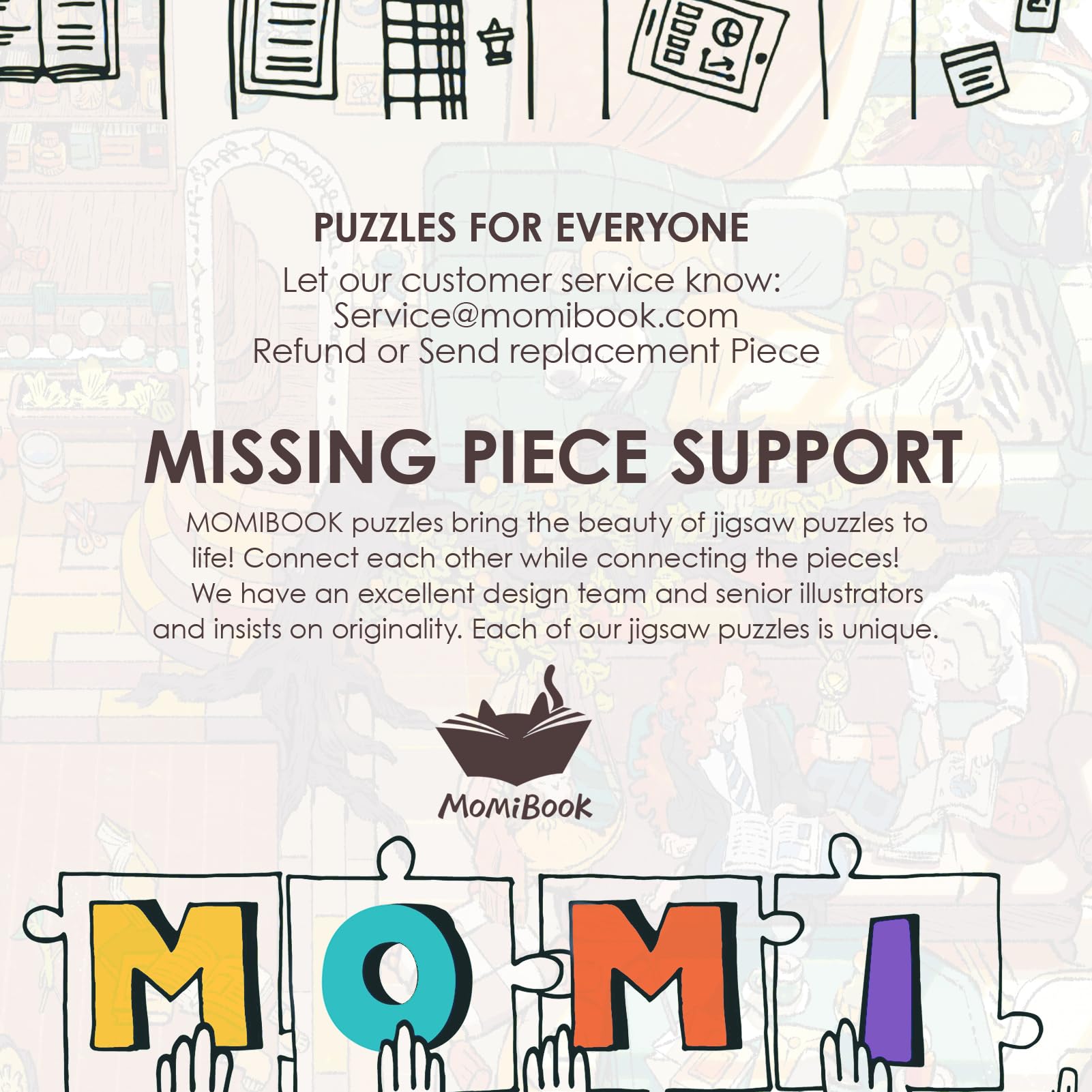 MOMIBOOK HD poster included to guide the finished image