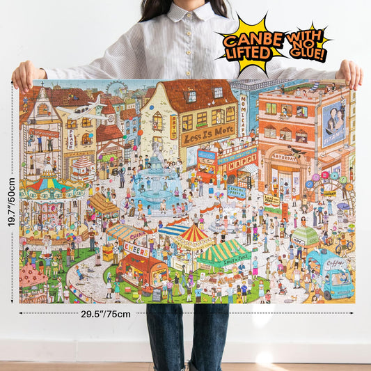 MOMIBOOK 1000 piece detailed scene puzzle image for adult challenge and focus