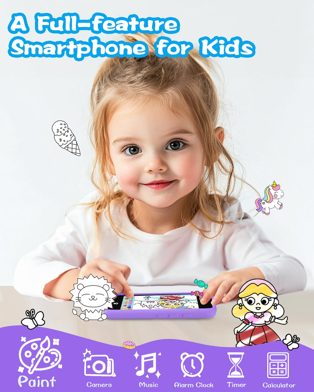 MOMILLA KDPS-1 16GB storage for music, games, and stories on the go.