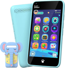 MOMILLA Kids Phone front view showing compact design for easy grip and play.