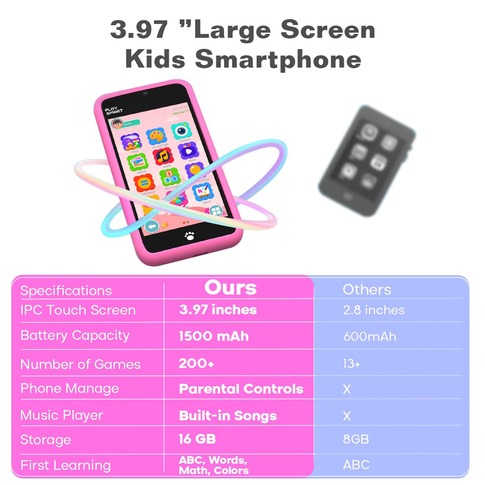 MOMILLA Toys kid's smart phone silicone case protects device during adventures.