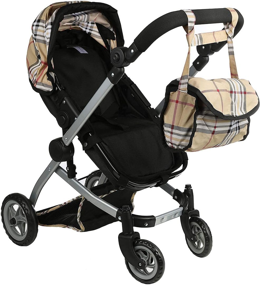Mommy & Me Babyboo Doll Pram bassinet-cover adds cozy, comfy role-play.