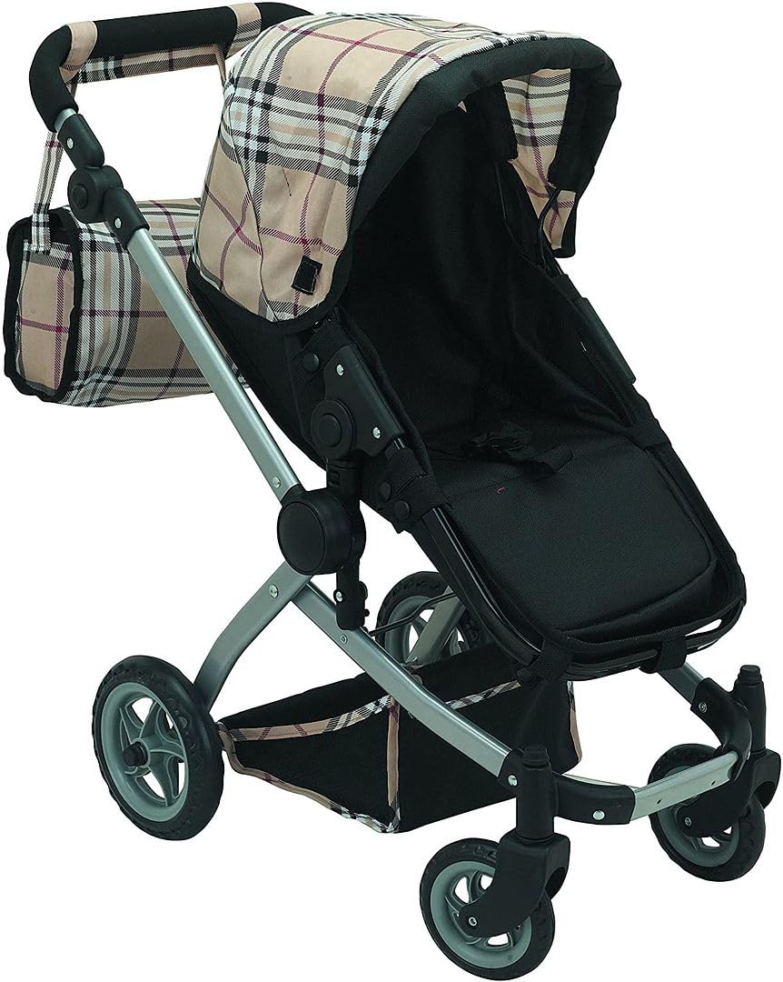 Mommy & Me Babyboo Doll Pram diaper-bag included for organized pretend care.