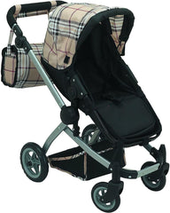Mommy & Me Babyboo Doll Pram diaper-bag included for organized pretend care.