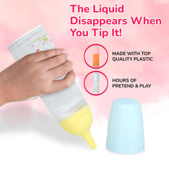 Mommy & Me Toy Magic bottle covers keeping play bottles clean between uses.