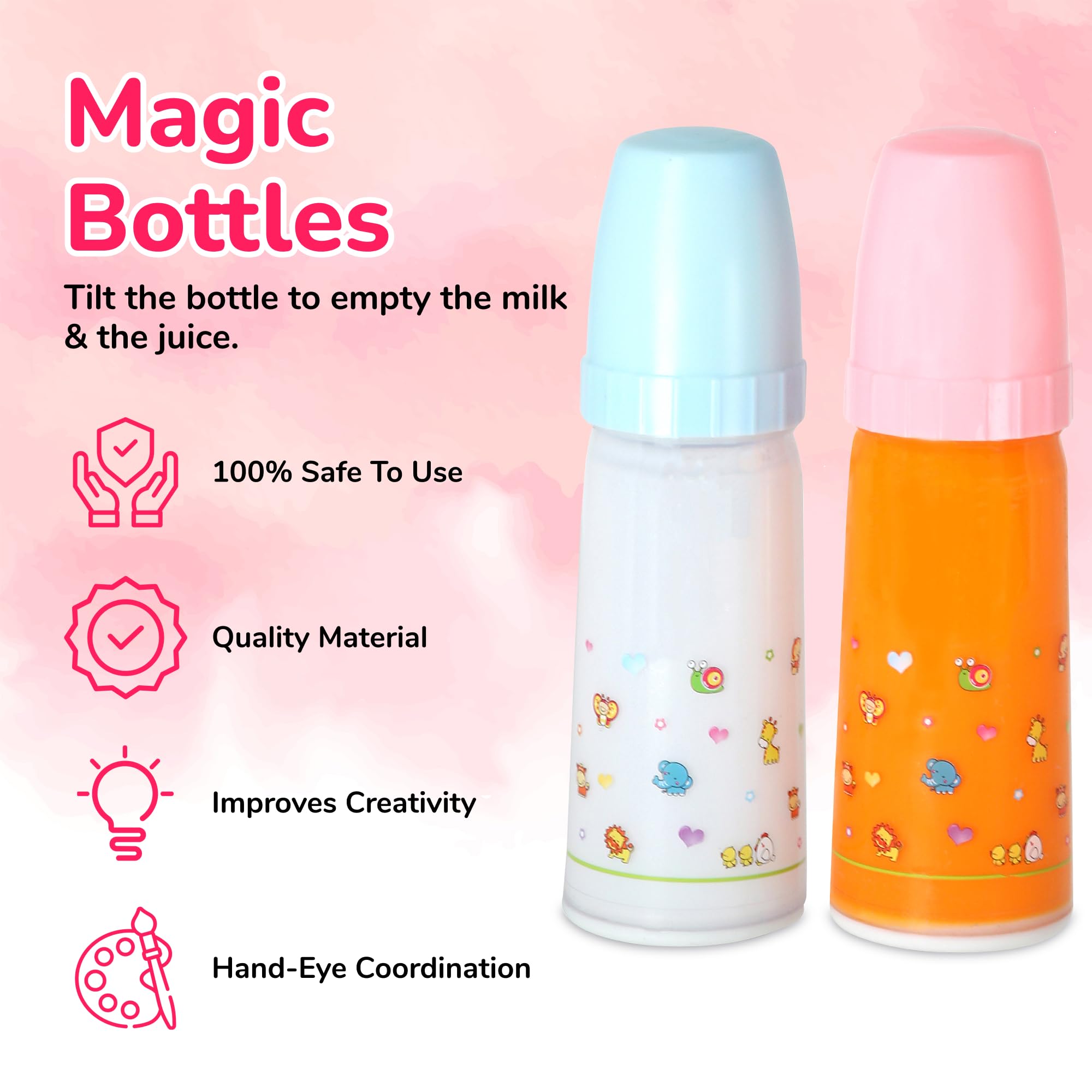 Mommy & Me Toy Magic promotes imaginative play with dolls and accessories.