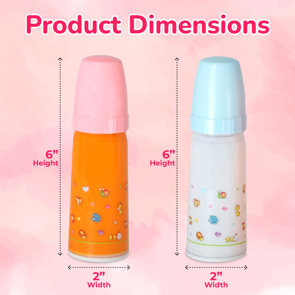 Mommy & Me Toy Magic bottles showcase wraparound graphics to spark storytelling.