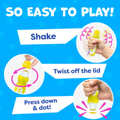 Momo & Nashi 40ml dot paint dobbers create bold, smooth dots.
