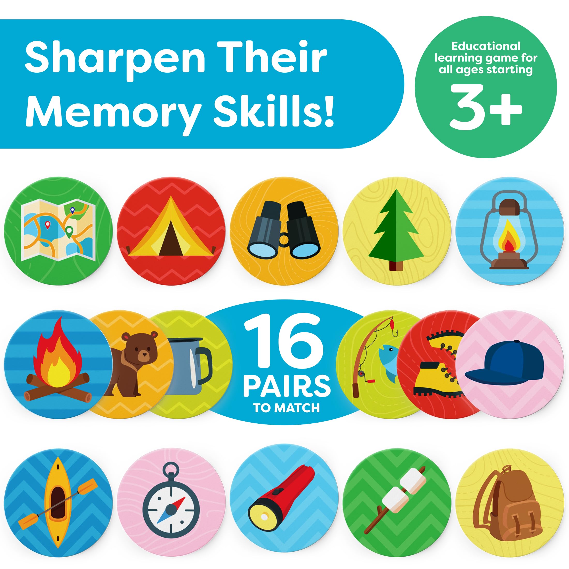 Momo & Nashi memory game cards for camping trips and screen-free play