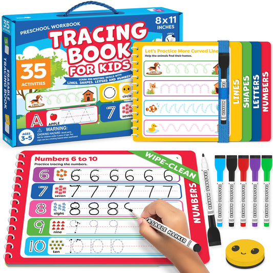 Momo & Nashi preschool letter tracing kit supports early handwriting practice on the go.