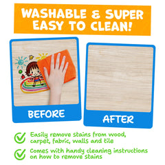 Momo & Nashi washable crayons easy to clean from skin and surfaces