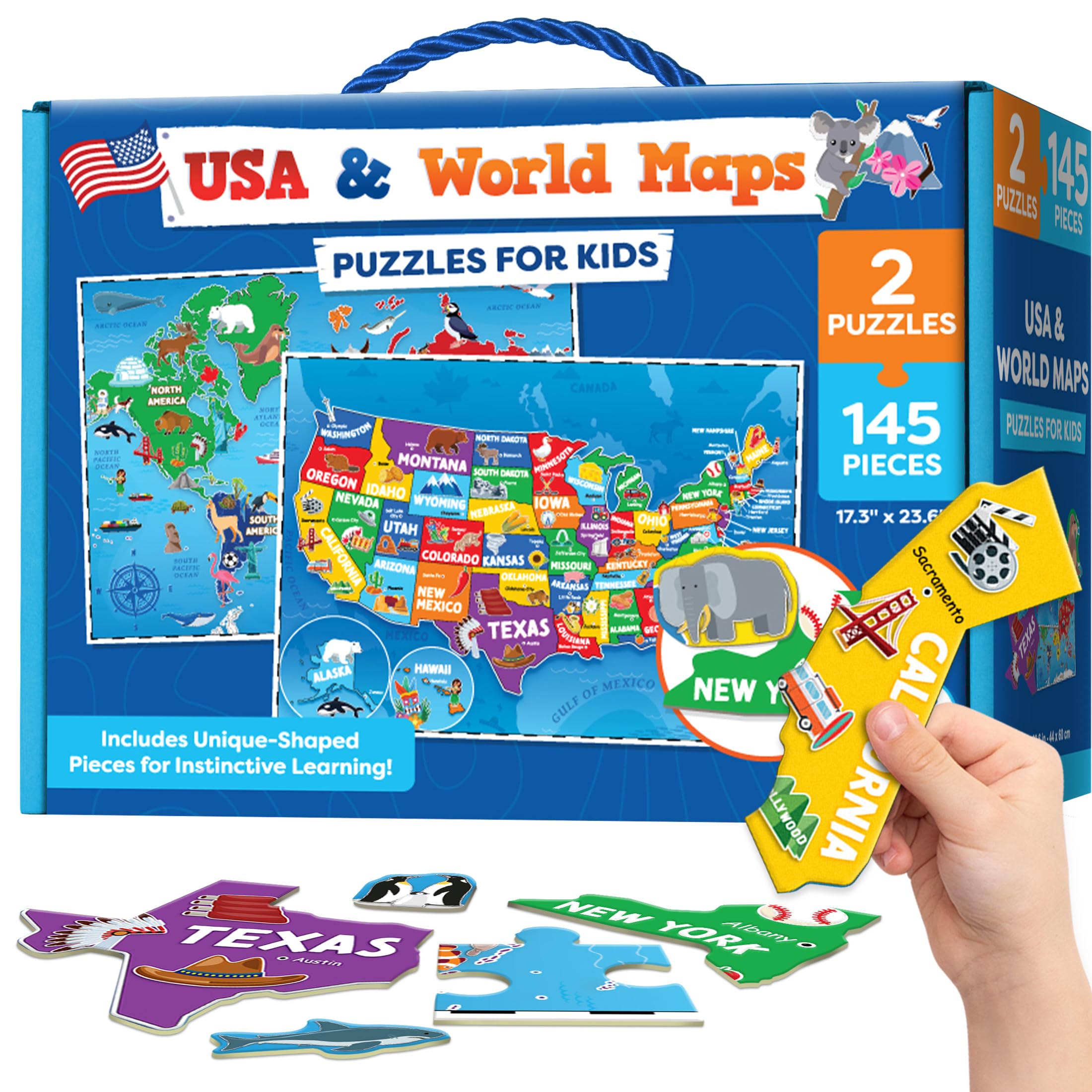 Momo Nashi World Map Puzzle 145pcs for geography learning and family play