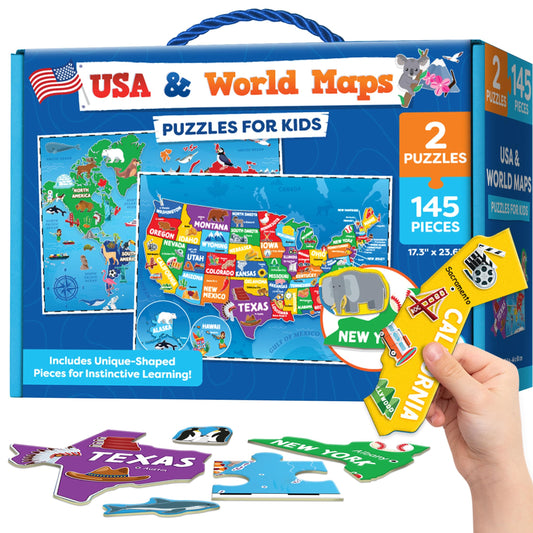 Momo Nashi World Map Puzzle 145pcs for geography learning and family play