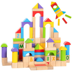 MOMOARI alphabet-number blocks colorful set enhances early literacy through hands-on play.