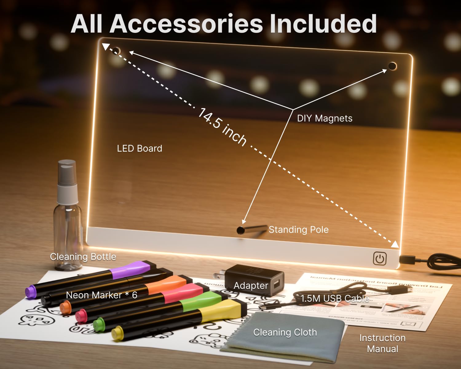 Momolumen LED Note Board gift packaging ready-to-give presentation for gifting.