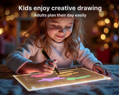 Momolumen LED Note Board markers included for easy, clean writing on acrylic.