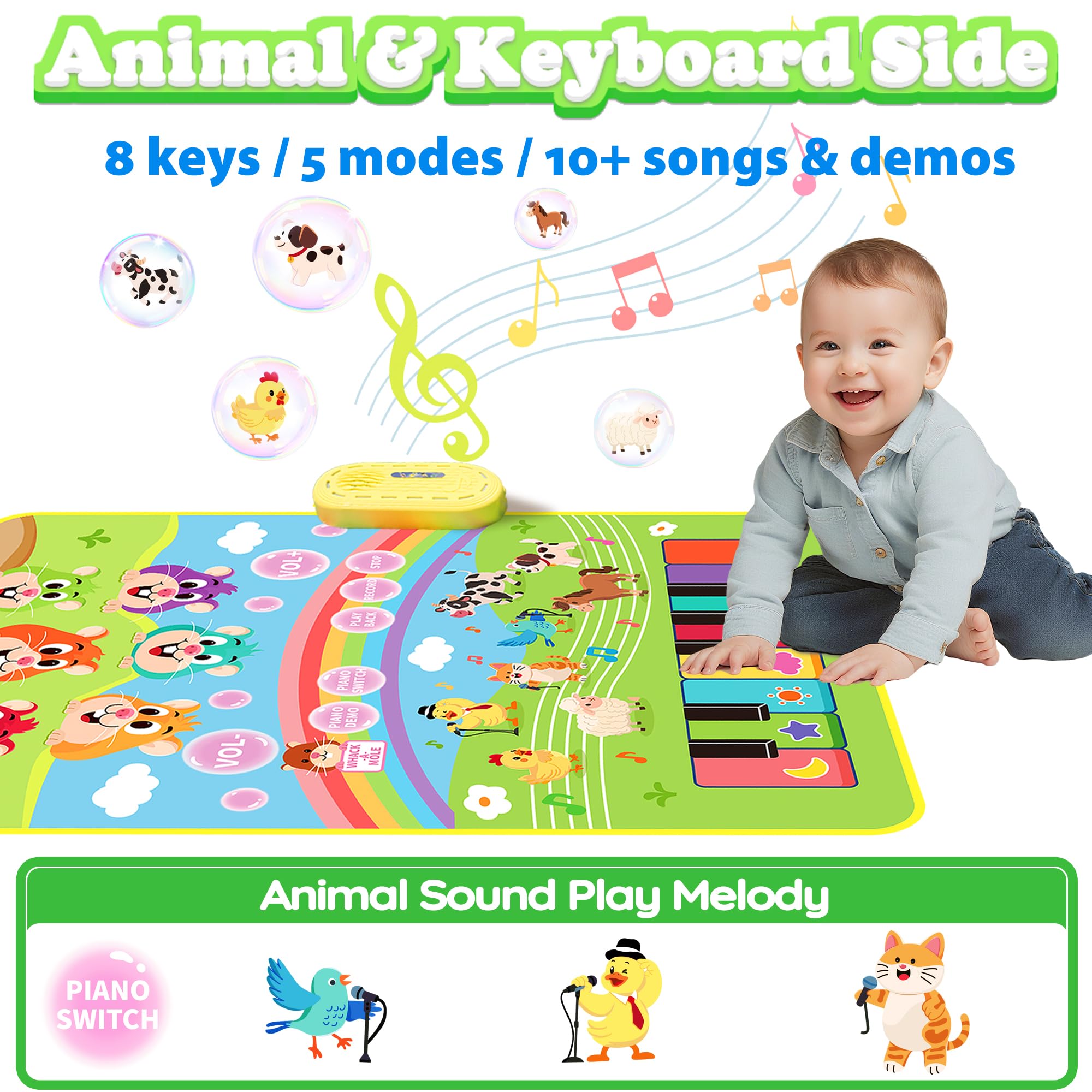 MOMUSE animal-sounds switch invites farm-themed pretend play with recognizable animal tones.