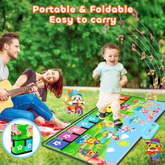 Non-slip, odorless MOMUSE surface keeps kids safe during play.