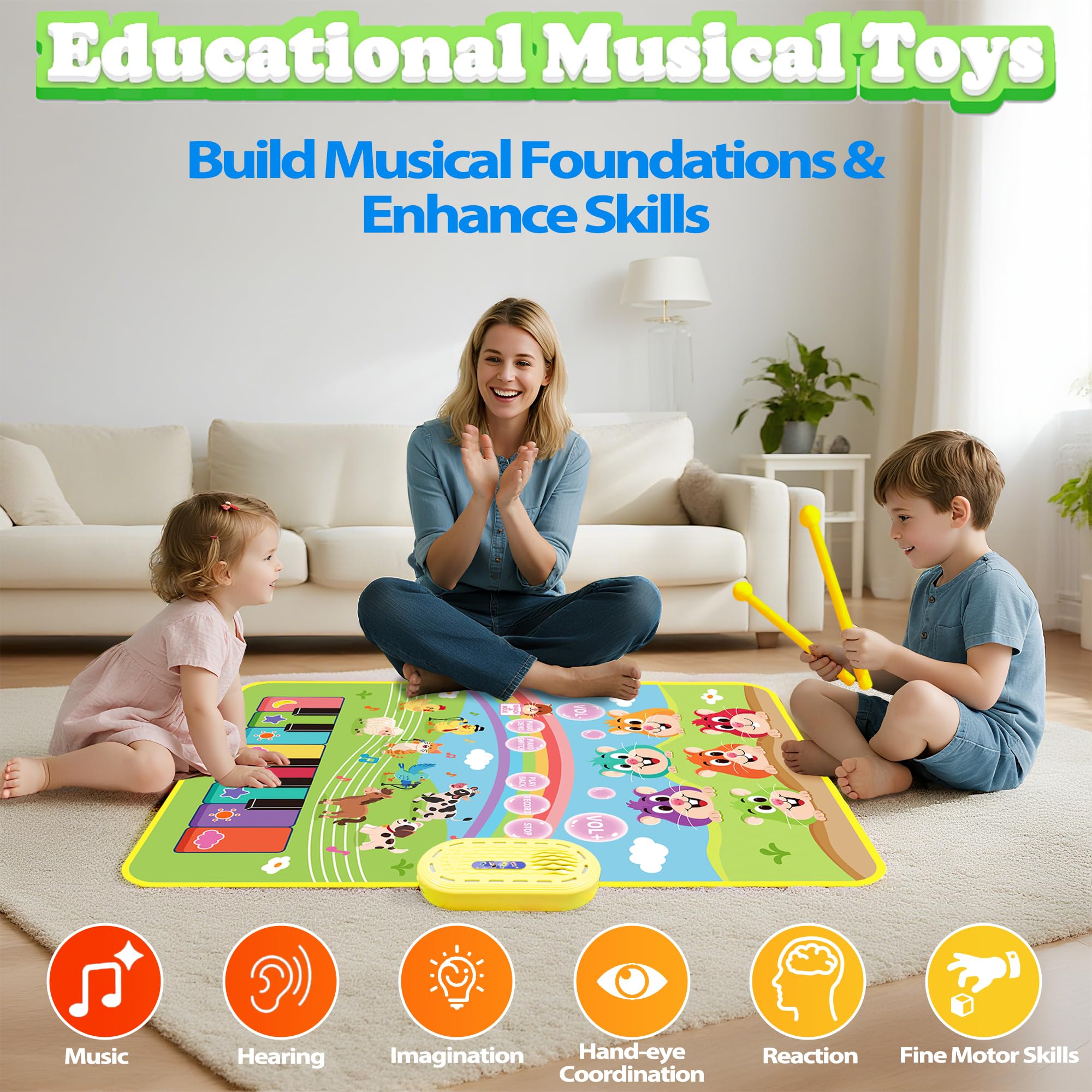 MOMUSE volume-control dial supports quiet play and shared spaces.