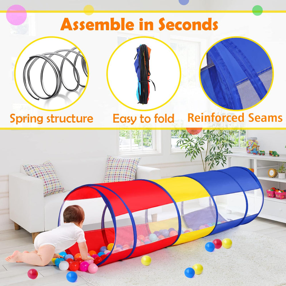 Moncoland easy-fold storage tunnel simplifies weekend outings.