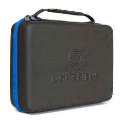 MONGPIENS Battling Tops Case side view showing compact transport solution