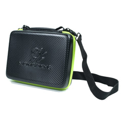Custom foam slots securely organize up to 11 tops and accessories.