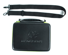 Shoulder strap and handle offer versatile, comfortable carrying options.
