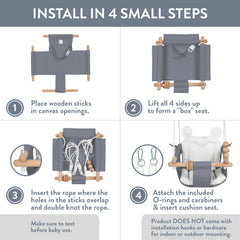 Monkey & Mouse safety belt and suspension points enhance stability.