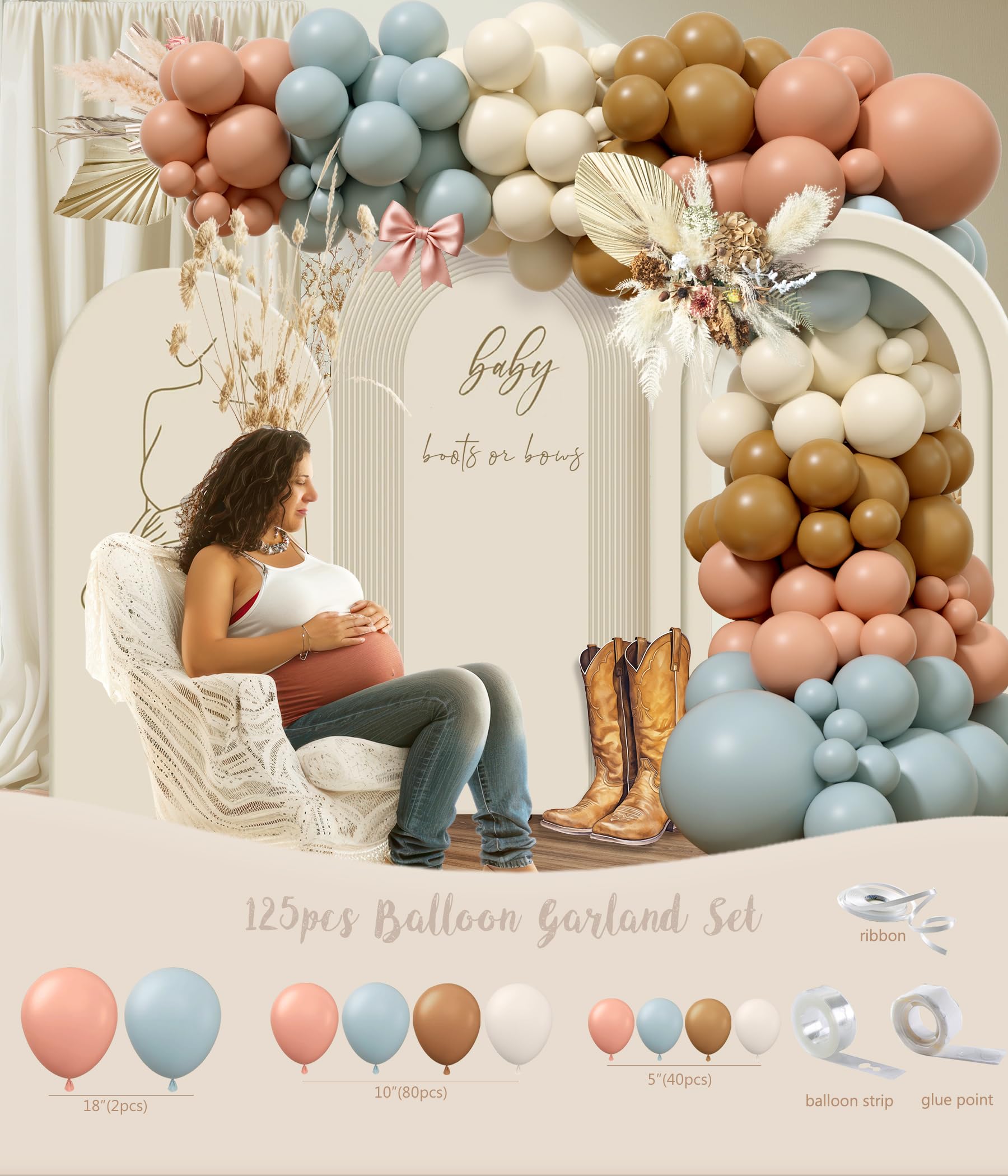 Monnberry boy-girl sash for the parents-to-be