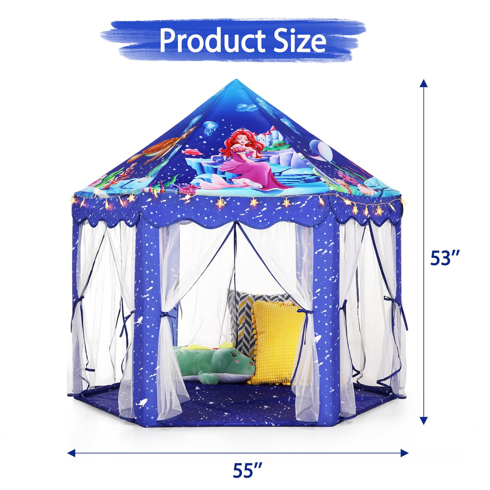 Monobeach Mermaid Princess Tent makes a gift-friendly option for celebrations