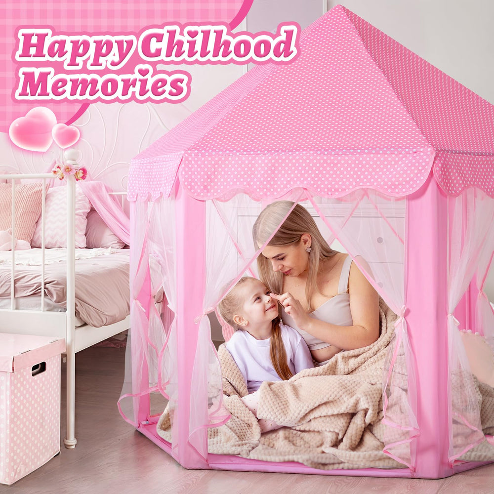 Monobeach Princess Castle Play Tent private space for reading and play.