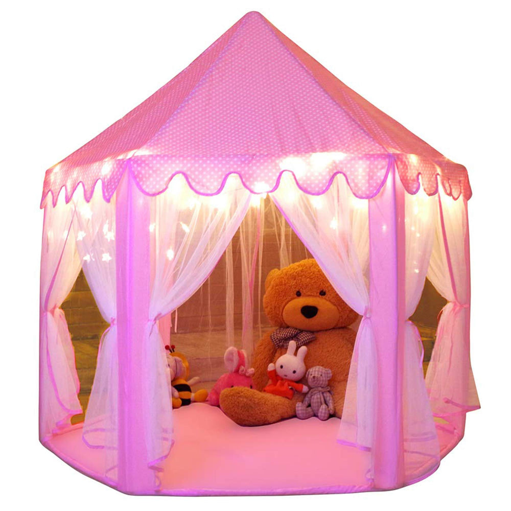 Monobeach Princess Tent castle-design exterior creates a magical play space for imagination.