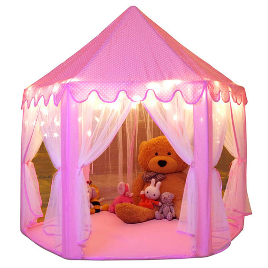 Monobeach Princess Tent castle-design exterior creates a magical play space for imagination.