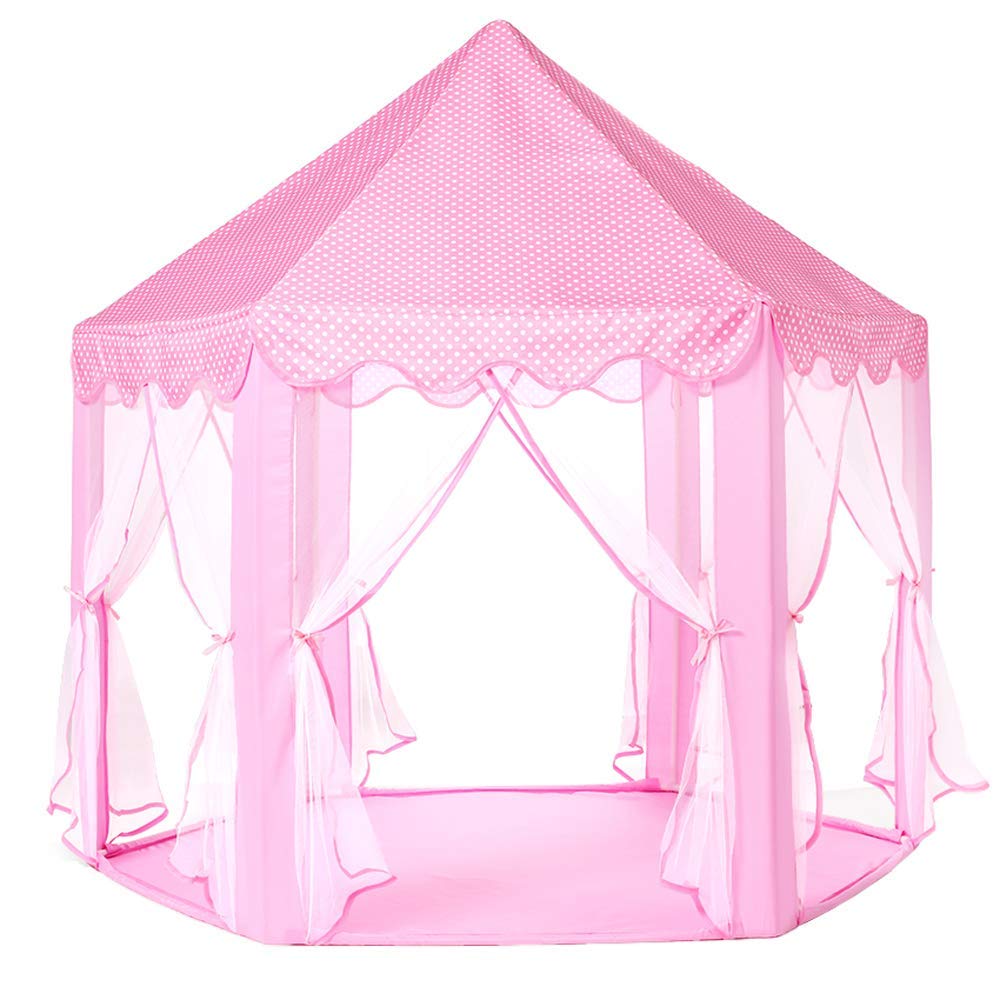 Monobeach Princess Tent easy-clean fabric keeps play tidy.