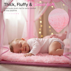 Monobeach Princess Tent play mat included enhances comfort during pretend play.