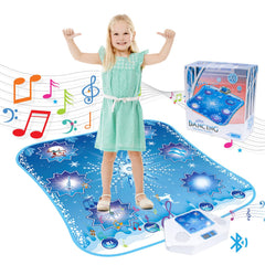 monochildoing frozen dance mat kid-friendly size for group dancing.