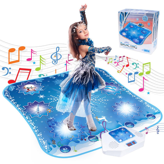 monochildoing frozen dance mat LED modes display to inspire rhythmic moves.