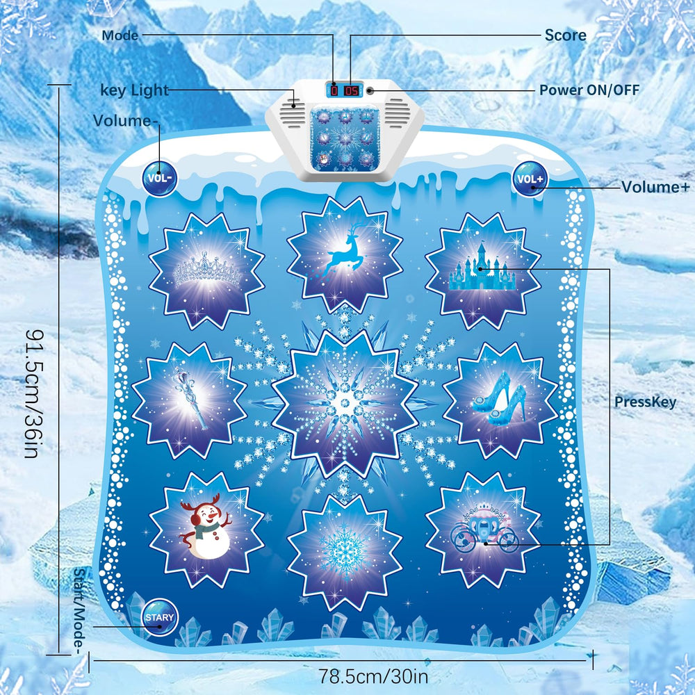 MonoChildoing Frozen-themed mat with LED lights for immersive pretend play
