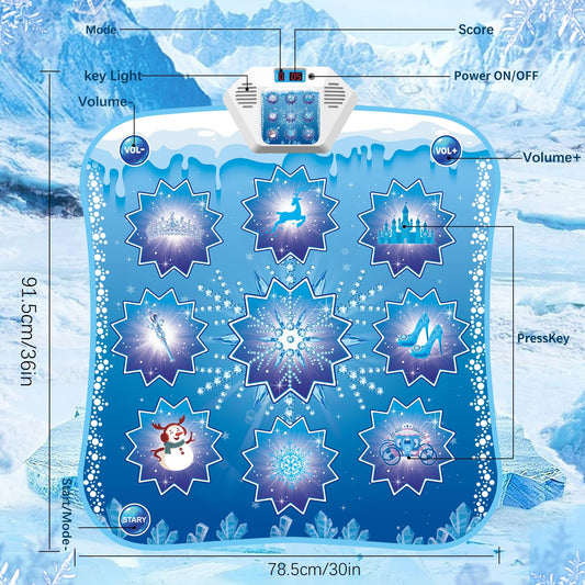 MonoChildoing Frozen-themed mat with LED lights for immersive pretend play