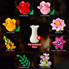 MONOFUN Flower Bouquet yellow rose assembly brightens spaces for creative arranging.