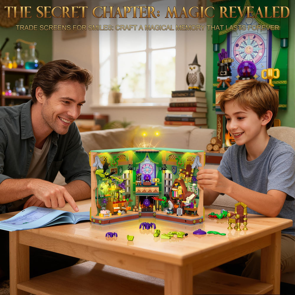 MONOFUN Magic Booknook assembled diorama on shelf adds character to a room