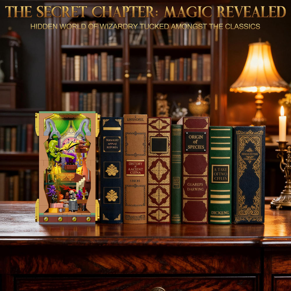 MONOFUN Magic Booknook assembly process demonstrates step-by-step crafting progress