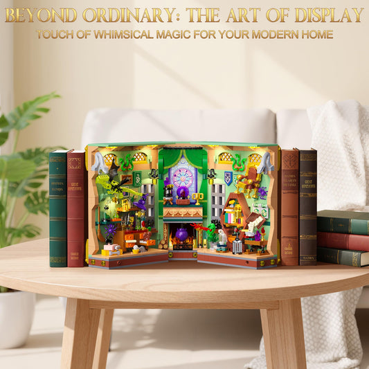 MONOFUN Magic Booknook pieces array highlights the 1033 pieces for immersive DIY fun