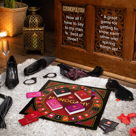 MONOGAMY play session scene showing a couple enjoying date night.