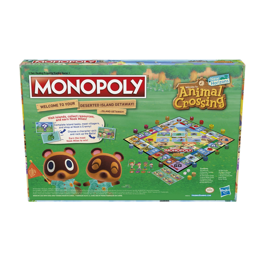 Monopoly Animal Crossing New Horizons edition decorations enhance quest like play.