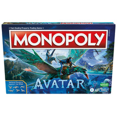Monopoly Avatar Edition game board display with Pandoran locations and connection paths.