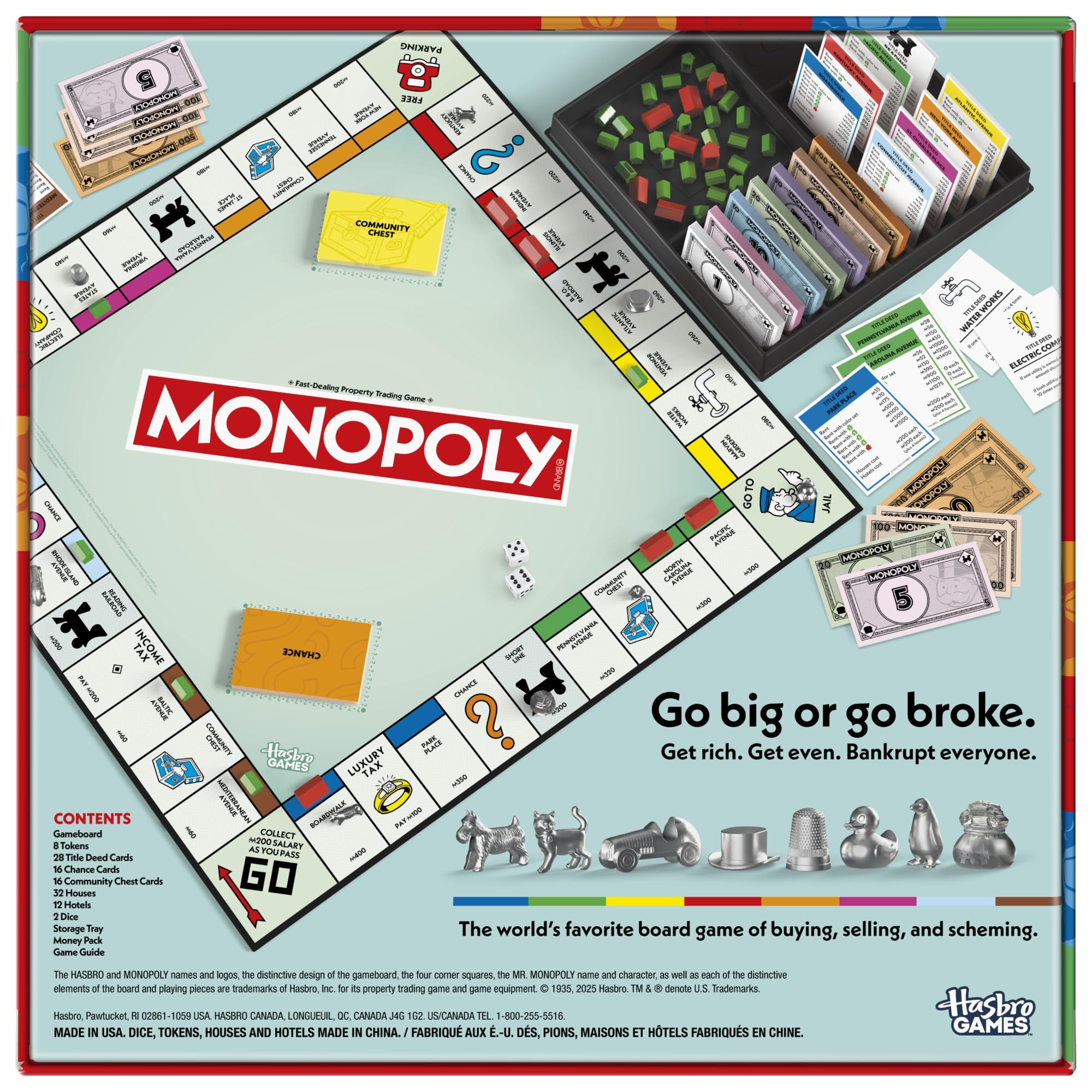 Open Monopoly board with tokens in play, showing clear spaces and game flow by Monopoly