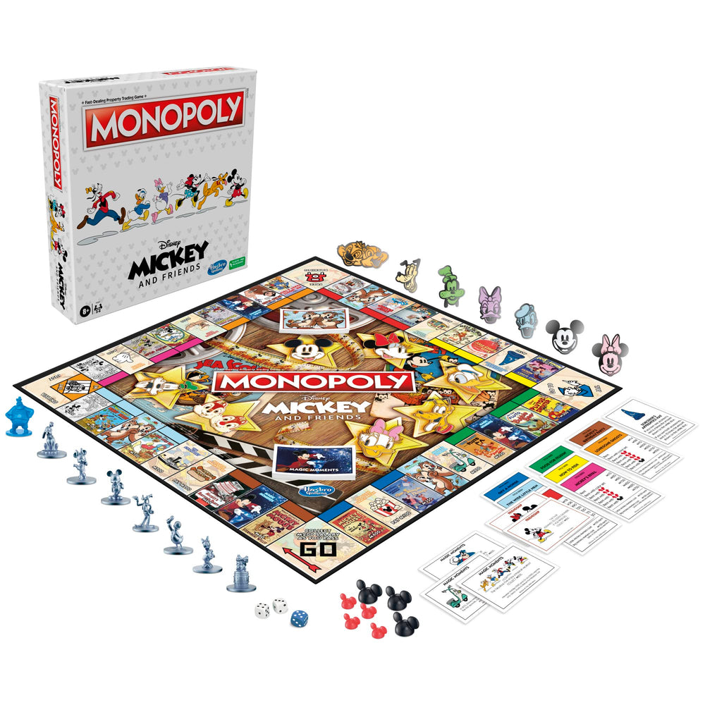 Monopoly Disney tokens including Mickey, Minnie, and friends for versatile gameplay