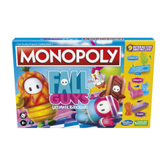 Monopoly Fall Guys Ultimate Knockout board image showing bright, family-friendly setup for game night.